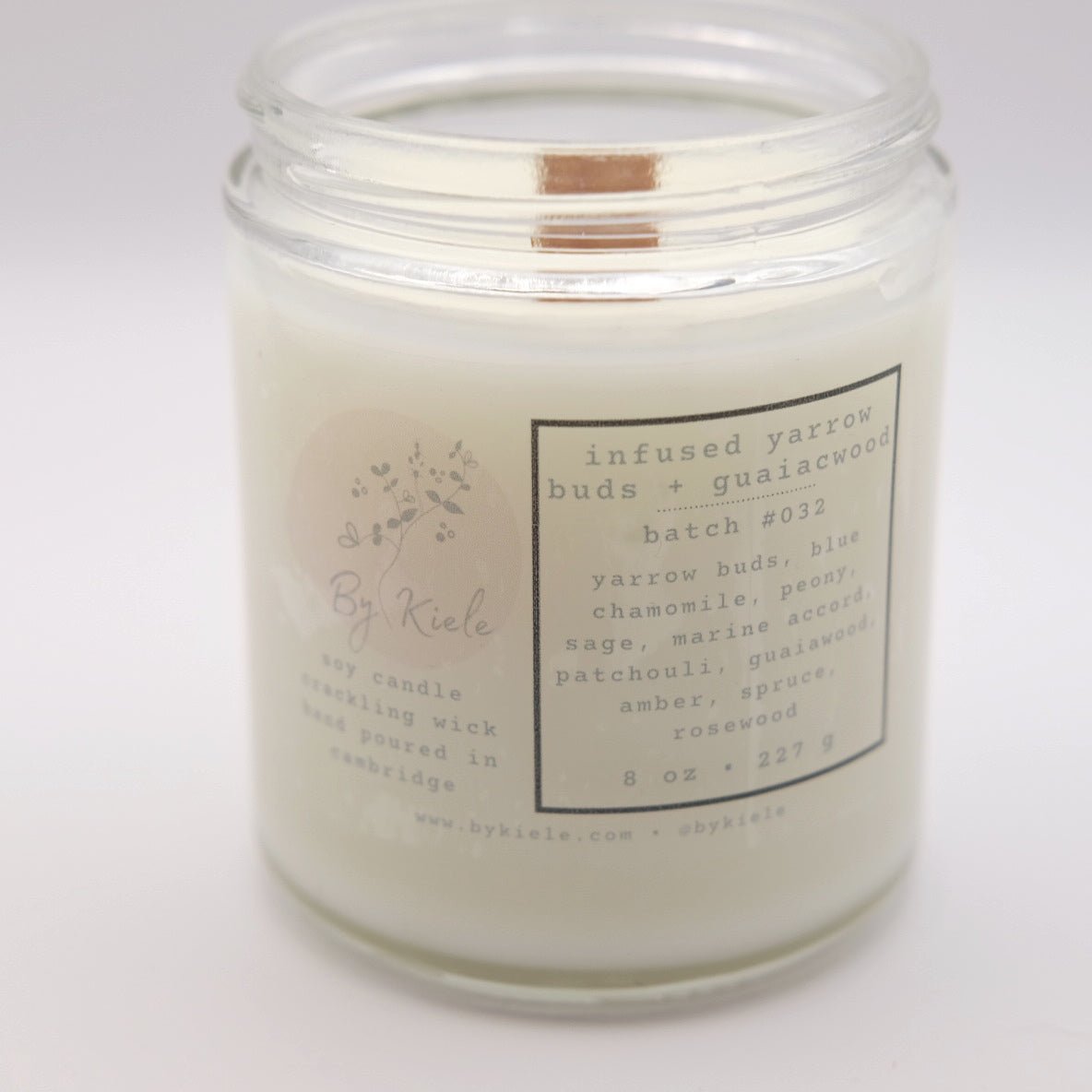 infused yarrow buds + guaiacwood candle - infused yarrow buds + guaiacwood candle - by kiele