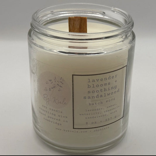lavender blooms + soothing sandalwood candle - lavender blooms + soothing sandalwood candle - by kiele