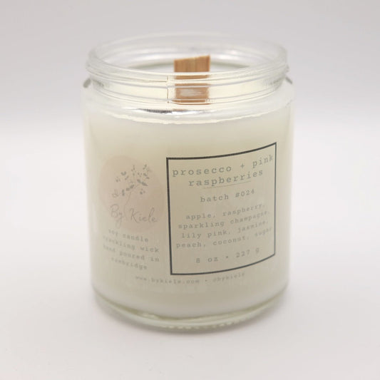 prosecco + pink raspberries candle - prosecco + pink raspberries candle - by kiele