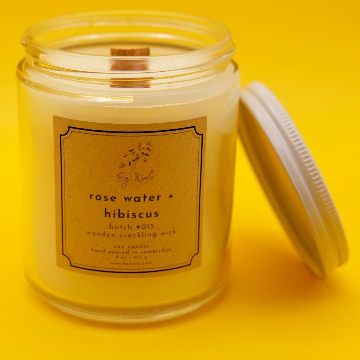 rose water + hibiscus candle - rose water + hibiscus candle - by kiele