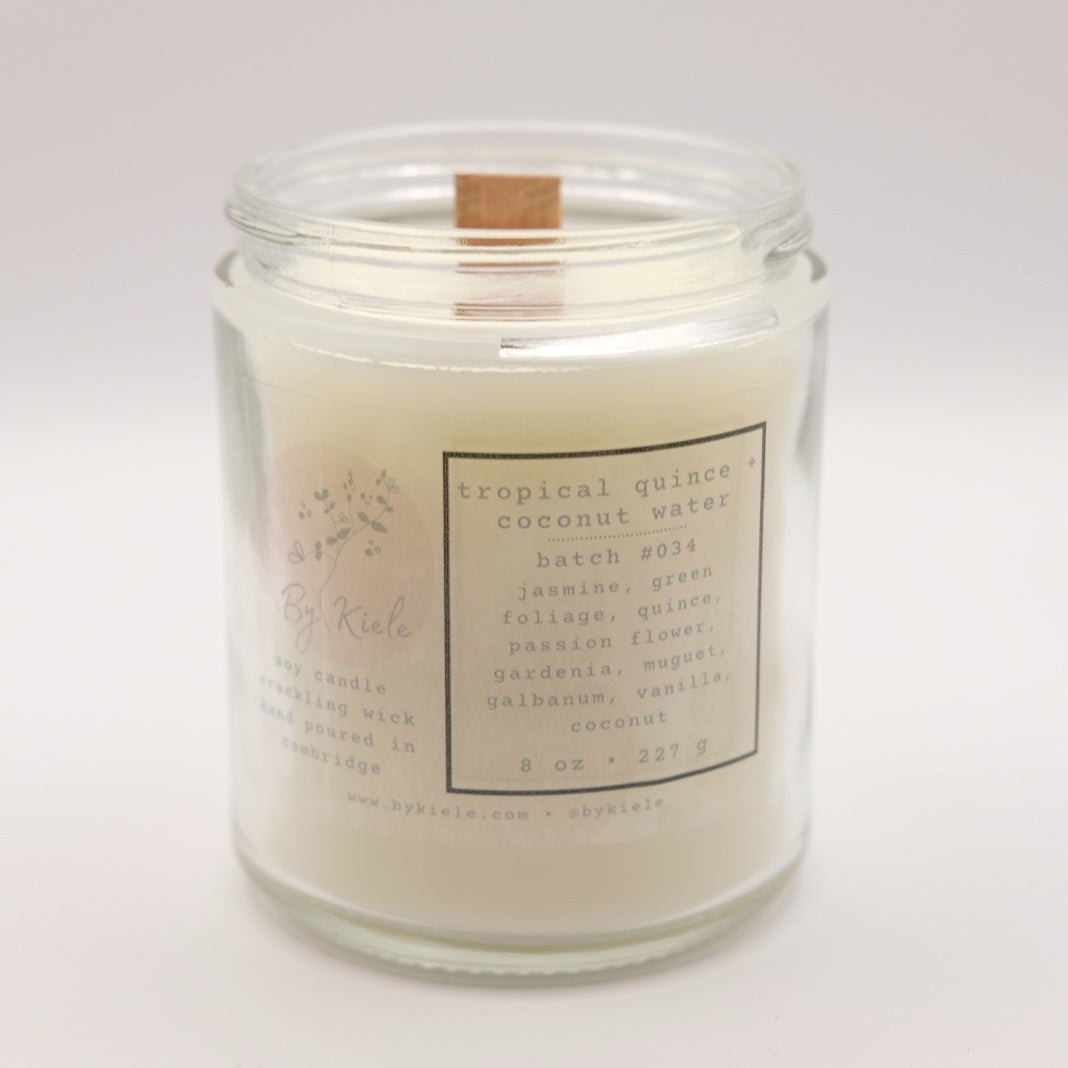 tropical quince + coconut water candle - tropical quince + coconut water candle - by kiele